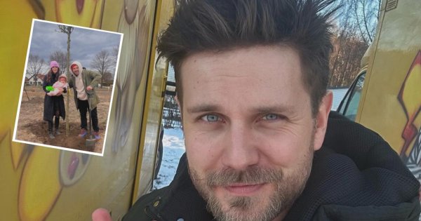 Niezwykły gest Antka Królikowskiego. Jego córcia ma własną czeremchę. Będzie rosła razem z Jadzią