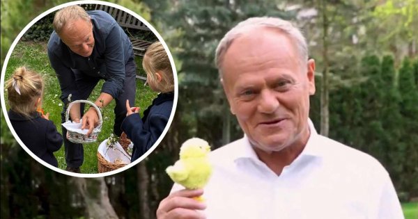 Uśmiechnięty Donek z kurczaczkiem w ręku złożył życzenia. "Biała kiełbasa, sałatka, żurek, mazurek, jajka" [wideo]