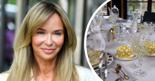 Mieszkania gwiazd: Joanna Przetakiewicz pokazała wielkanocną zastawę od Hermesa. Jej stół wprost ocieka mamoną [nasz news]