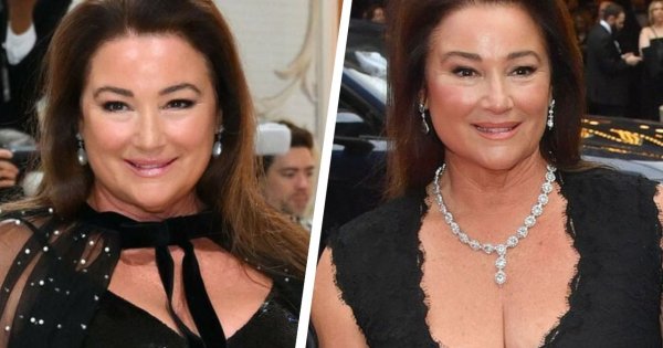 Żona Pierce'a Brosnana wskoczyła w czarną kreację, która podkreśliła jej nowe mniejsze o 45 kilosów oblicze