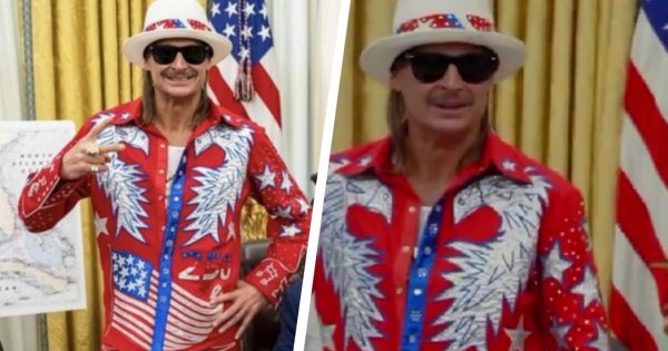 Kid Rock przyszedł w takim stroju do pomarańczowego. Sieć zalały memy