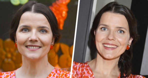 Joanna Jabłczyńska na premierę kafelków wskoczyła w kieckę z nie lada dekoltem i drapieżnym wzorem