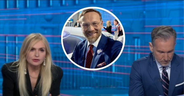 Dymy na antenie TVN24. Kolega Jarka wyciągnął smartfona na wizji i przeszkadzał w realizacji programu