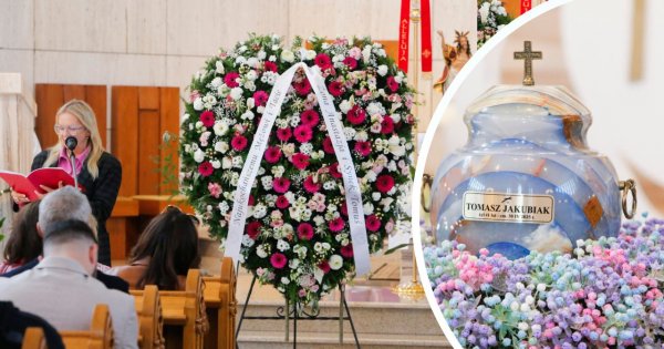 Marzena Rogalska odczytała mowę pożegnalną żony Tomasza Jakubiaka. "Tomek wygrał każdy dzień życia", "Był i będzie bohaterem"