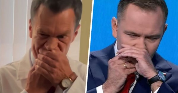 Michał Żebrowski kapitalnie sparodiował wciągającego Karola. Wykorzystał rolę lekarza w "Na dobre i na złe" [wideo]