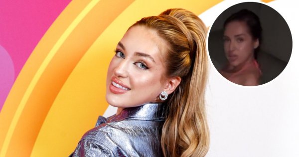 Caroline Derpieński wyłania się z basenu jak Afrodyta i wije się na deskach. Jej bikini prawie nic nie zasłania [wideo]