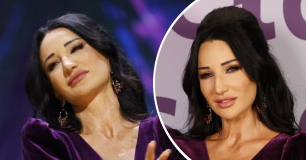 Justyna Steczkowska zachwyciła w biskupim fiolecie. Diabeł tkwił w szczegółach: nader okazały dekolt skradł show