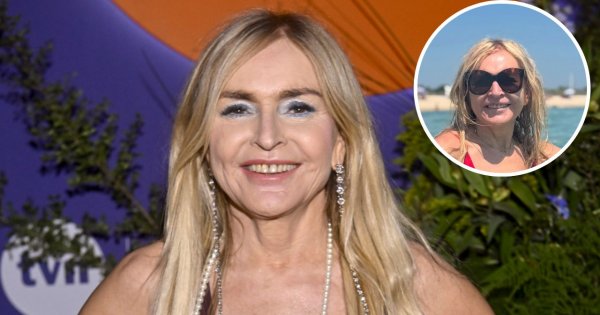 Monika Olejnik wskoczyła w czerwony kostium kąpielowy. Dryfowała w morzu niczym Pamela w "Słonecznym patrolu"