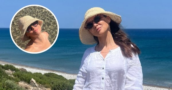 Kinga Rusin przesłała fanom pocztówkę z Rodos. Na zdjęciu stanęła, jak ją Bozia stworzyła