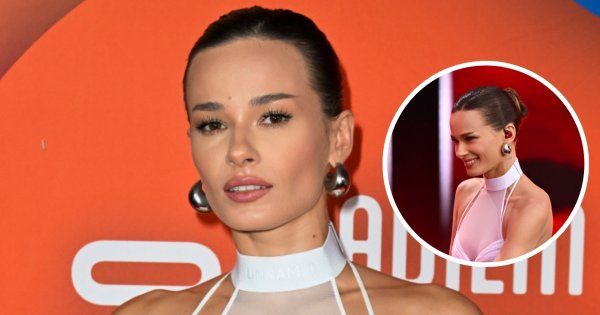 Natalia Szroeder jak z pokazu Victoria's Secret. W niewinnej bieli wyglądała jak zbuntowany anioł