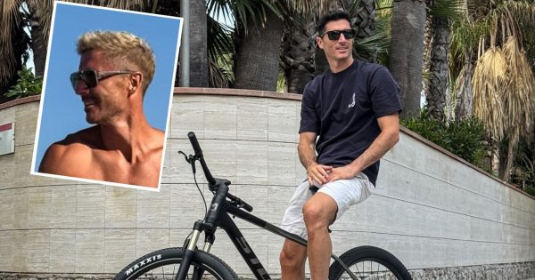 Robert Lewandowski zaświecił swą klatą na rowerze. Frywolna fotka hitem sieci