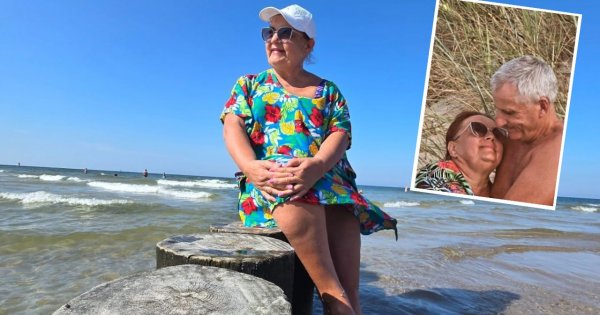 Izabela Zeiske wskoczyła w bikini. Z mężem Boguszem oddała się rubasznościom na piasku