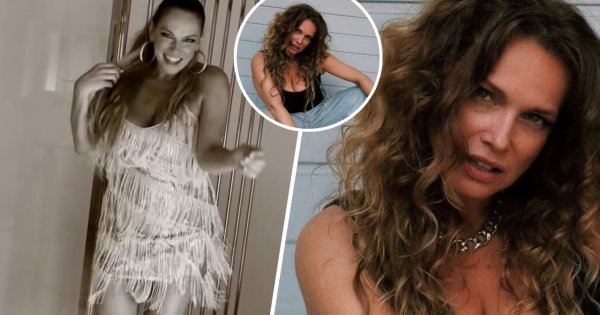 Joanna Liszowska wygina śmiało ciało w poszarpanych jeansach.  "Jest pani jak Jennifer Lopez"