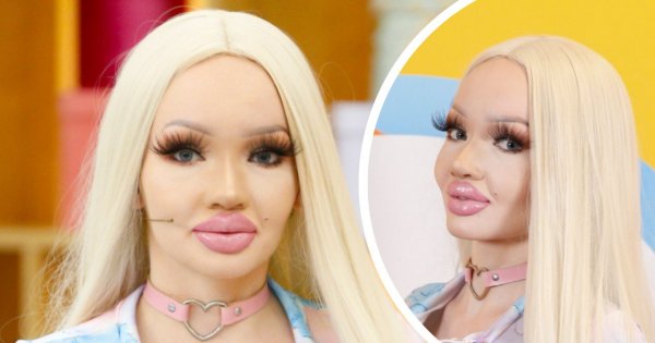 Lora Latexis ma największy sztuczny biust w Polsce. Teraz zaprezentowała go na antenie "Halo, tu Polsat"
