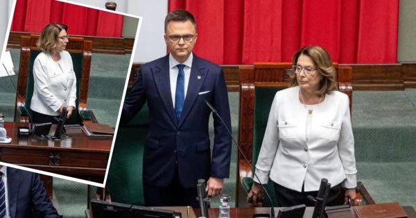 Małgorzata Kidawa-Błońska zaliczyła wpadkę. Nie wiedziała, czy siedzieć, czy stać [wideo i memy]