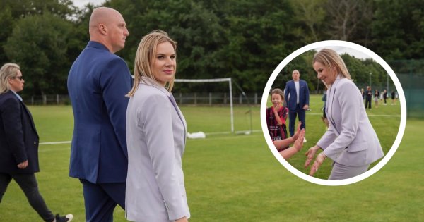 W takim stroju Marta Nawrocka udała się na spotkanie jako First Lejdi. Wszyscy patrzyli tylko na jedno