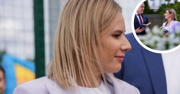 Marta Nawrocka to królowa recyklingu. Znów postawiła na ten sam garniak, a zachwytom nie było końca