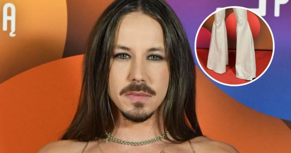 Michał Szpak z rozgogoloną klatą i w spodniach po pachy wystąpił w TVP. Sieć bezlitośnie: "Chodzące nieporozumienie"