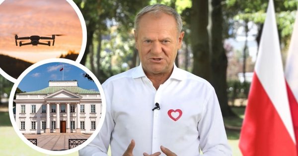 Nad Belwederem zneutralizowano dron. Tusk ujawnia: "Zatrzymano dwóch obywateli Białorusi"