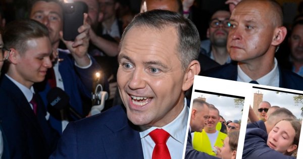 "O Jezu, naprawdę?" – reakcja Nawrockiego na widok nastolatki hitem sieci