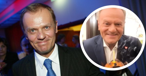 Donald Tusk w szampańskim nastroju świętuje "roczek". Wideo hitem sieci