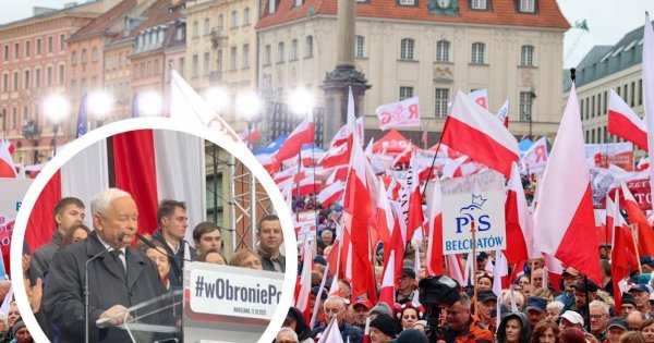 "Do widzenia!" Jarosław Kaczyński żegna się na marszu PiS?