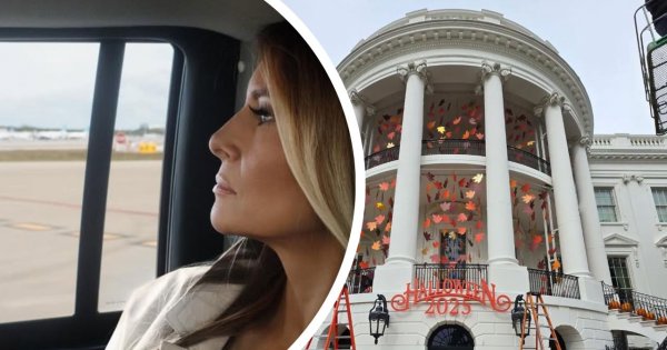 Melania Trump dekoruje na Halloween. Jest bardzo zachowawczo i skromnie