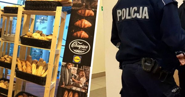 Pani Basia zalała się łzami, gdy przyłapano ją w Lidlu na kradzieży jedzenia. Reakcja policjantów przywraca wiarę w ludzi