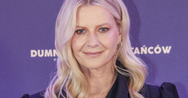 Małgorzata Kożuchowska w czarnej kreacji i z przemówieniem na gali BohaterONy 2025
