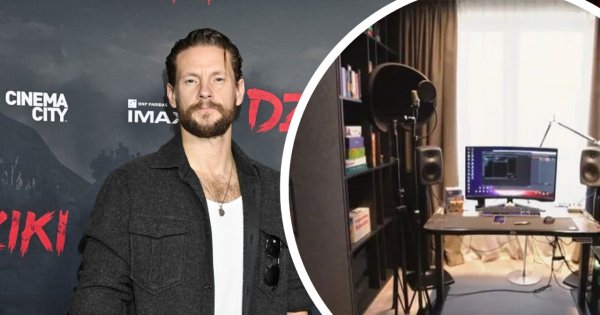 Sebastian Fabijański pokazał w Dzień Dobry TVN mieszkanie kupione na kredyt, z własnym obrazem w salonie