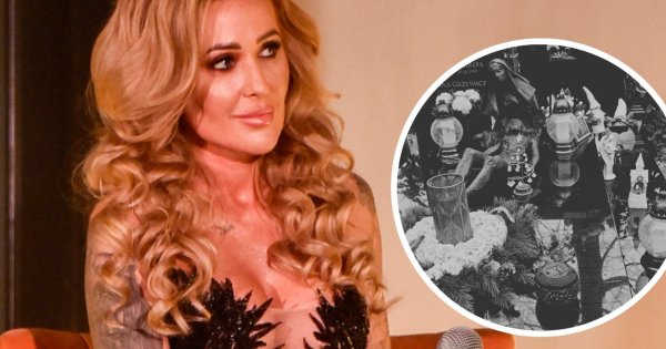 Sylwia Peretti zostawiła na grobie syna Patryka domowy piernik z literą „P” i dba tam o wiewiórki