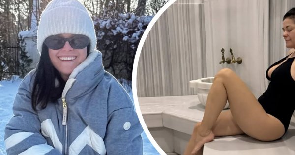 Katarzyna Cichopek pręży się w łaźni. Gdy zamknęli stoki, zrzuciła kombinezon za fortunę i wskoczyła w błoto [zdjęcia]