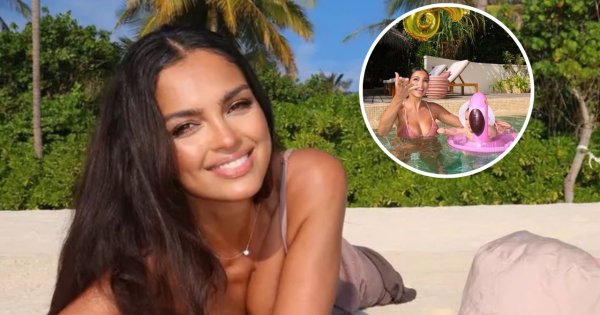 Klaudia El Dursi z córką na egzotycznej plaży. Rzadki widok. Pokazała malutką Carmen w pełnej krasie