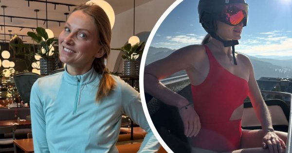 Joanna Moro w kusym opalaczu szarżuje na stoku i zalicza bolesną glebę. Wszystko się nagrało! "Upadam? Jasne" [wideo, galeria]