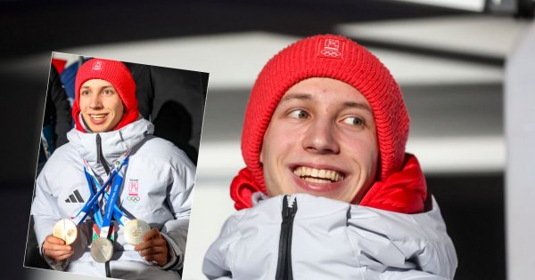 Kacper Tomasiak bez wstydu o gorliwej wierze. Skoczka prowadzi za rękę Anioł Stróż