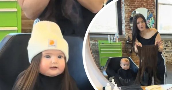 8-miesięczne niemowlę w doczepach? Matka-fryzjerka zaszokowała internet. "Wszystko dla zasięgów" [wideo]
