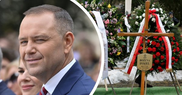 Wymowny gest prezydenta Karola Nawrockiego na pogrzebie Bożeny Dykiel. Jeden szczegół sprawił, że żałobnicy zamarli