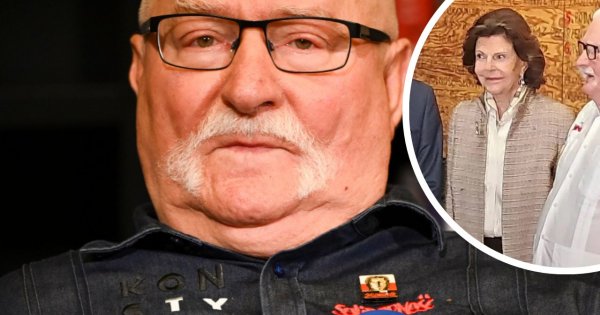 Lech Wałęsa na spotkaniu z królem. Tak się wystroił. Trochę go poniosło? "Co on ma na koszuli?!" [zdjęcie]