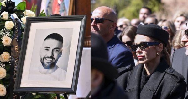 Doda w rozpaczy na pogrzebie Łukasza Litewki. Internauci zwrócili uwagę na jeden szczegół. "Serce pęka" [zdjęcia]