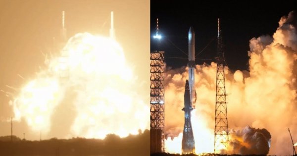Koszmar Jeffa Bezosa na Florydzie. Potężna rakieta poszła z dymem, Elon Musk przerywa milczenie [wideo]