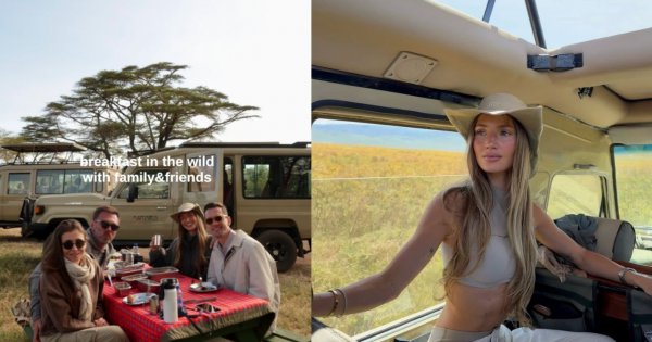 Agata Sieramska w skąpym bikini na środku afrykańskiej dziczy z Milikiem. Jeden szczegół na jej brzuchu wbija w fotel [zdjęcia]