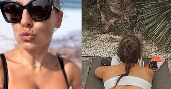 Rozgogolona Anna Mucha walczy z upałem w mikroskopijnych majtkach i z przodem na wierzchu. Fani nie mają złudzeń: "Wszystko widać!" [zdjęcia]