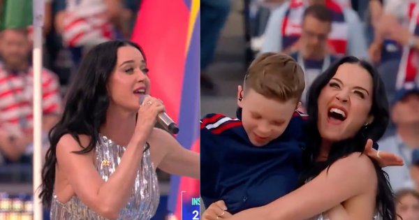 Katy Perry zaśpiewała z 10-latkiem na otwarciu mundialu. Fani są zgodni: "Płaczę łzami szczęścia" [wideo]