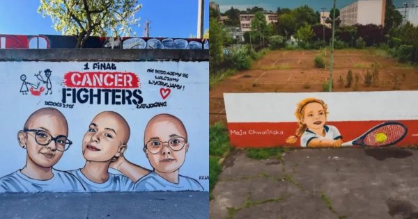 "Polski Banksy" uwiecznił rekord Łatwoganga i sukces Chwalińskiej. Szczęka opada: "Jedyny, który upiększa" [zdjęcia]