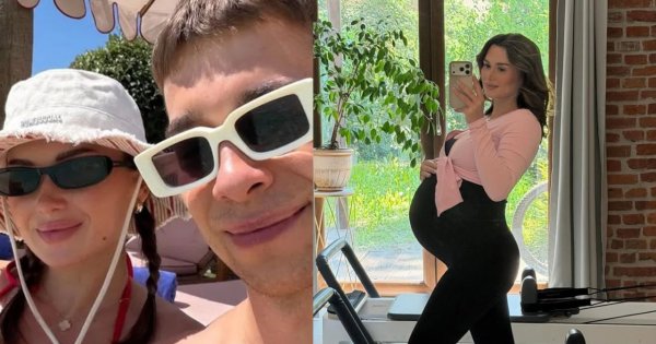 Wersow w mikroskopijnym bikini bez żenady pręży ciało przed porodem. Komentarze kipią: "Kwitnąco" [zdjęcia]