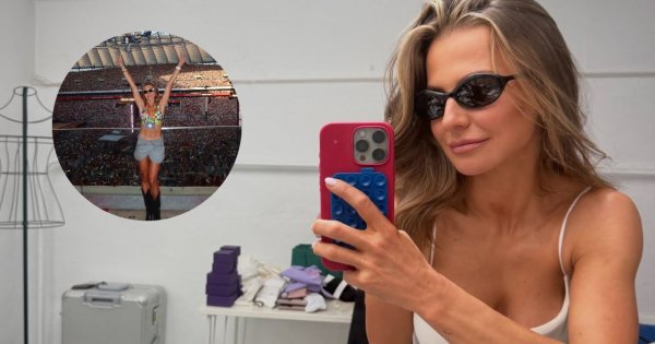 Anna Lewandowska w samym staniku i kusej miniówce na koncercie Bad Bunny'ego. Fani w szoku: "Anka, ty kocico!"