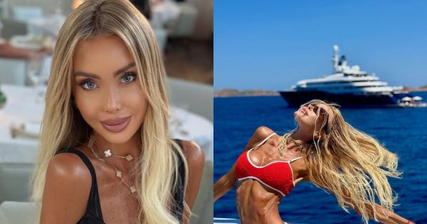 Julia Dybowska pozuje na luksusowym jachcie ledwo okryta. Fani nie gryzą się w język: "Umierający człowiek" [zdjęcia]