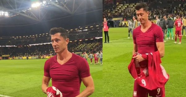 Robert Lewandowski przeskoczył barierki i podszedł do dziecka. Później zrobił coś, od czego serce rośnie [wideo]