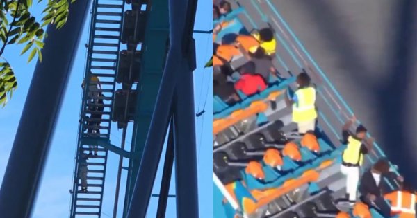 Koszmar w parku rozrywki. Pasażer wypadł z kolejki na oczach syna. Wszystko się nagrało [wideo, zdjęcia]