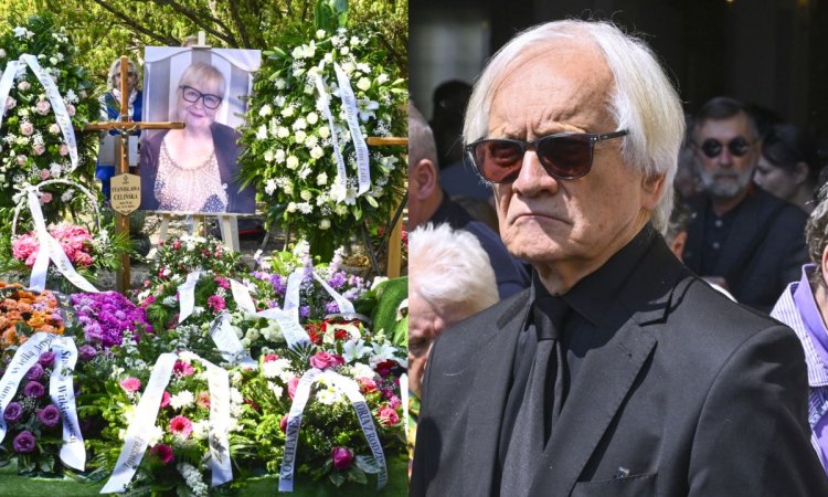 Andrzej Seweryn kompletnie zdruzgotany na pogrzebie Stanisławy Celińskiej. Jego gest odbiera mowę [wideo]